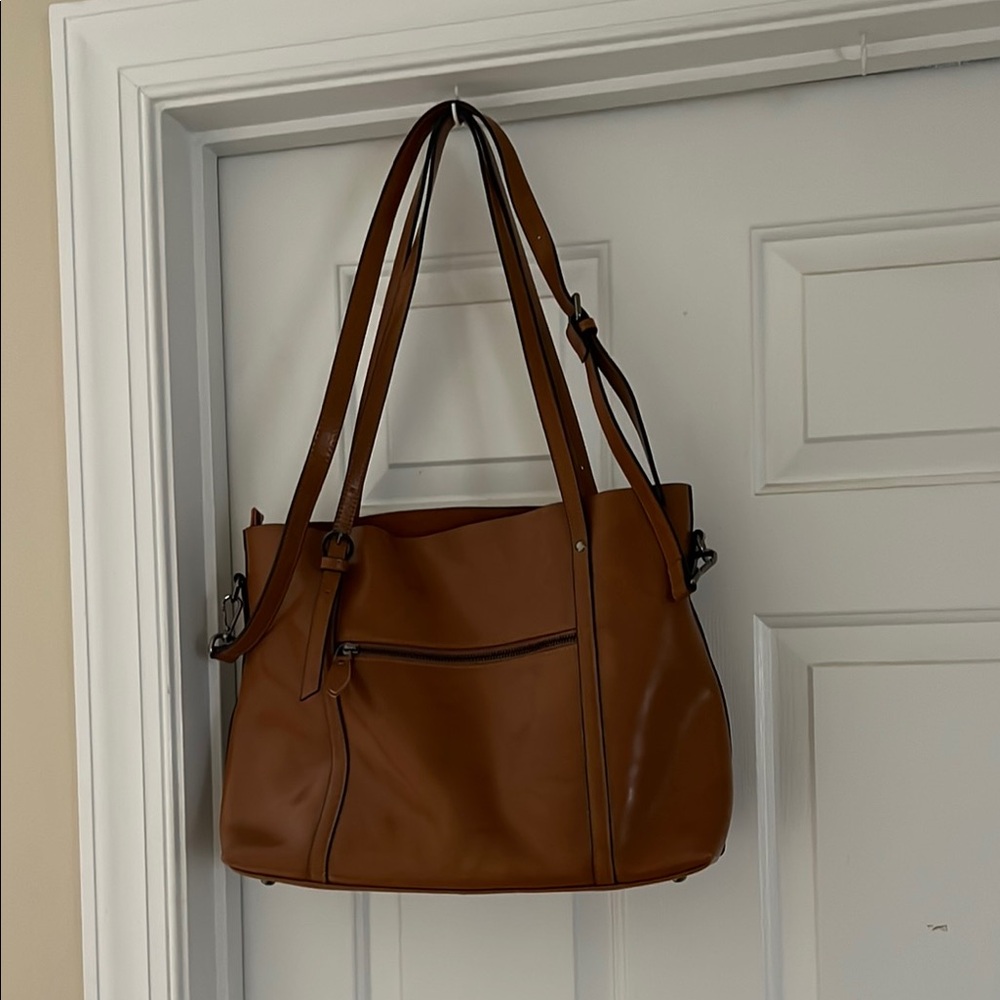 Brown Leather Tote Bag